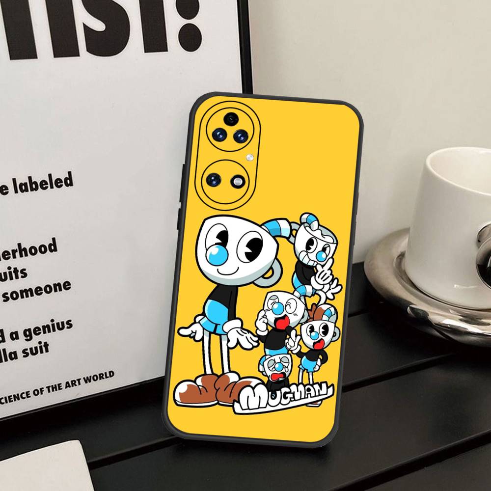 Милый чехол для телефона Cuphead для Huawei P 8 9 10 20 30 40 50 Pro Lite Psmart Honor 10 Lite 70 Mate 20lite