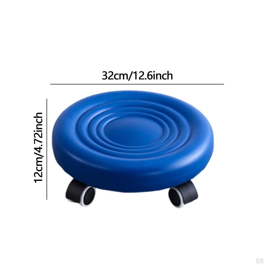 Низкая высота табуретки на колесиках подставка для ног с подвижной утолщенной подушкой табуреты-стремянки на роликах