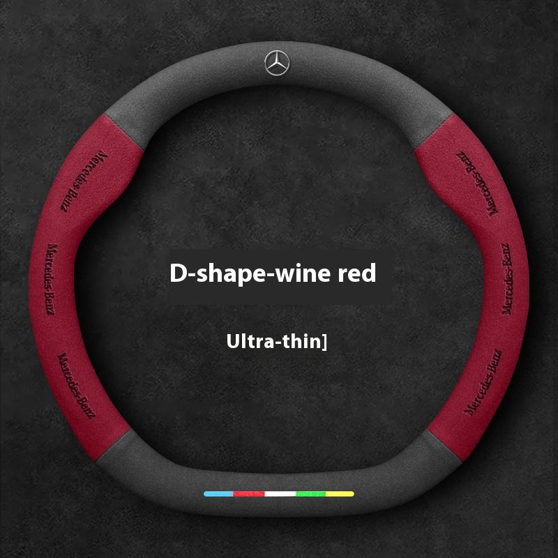 Car Suede Steering Wheel Cover Mercedes Benz A B C E V S Class Sprinter Vito Viano ML GL SL GLA GLB GLC GLE GLK GLS SLK CLA CLS
