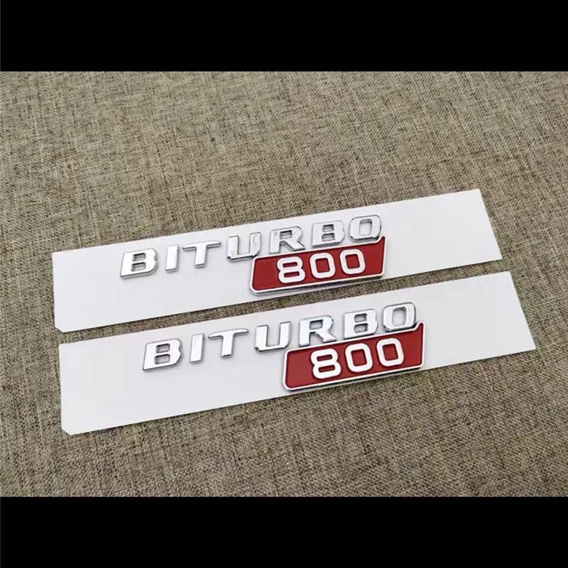 Автомобильные наклейки-эмблемы BITURBO 700 800 900 на крыло, багажник, кузов для Mercedes-Benz Brabus G Class G700 G800 G900 W463