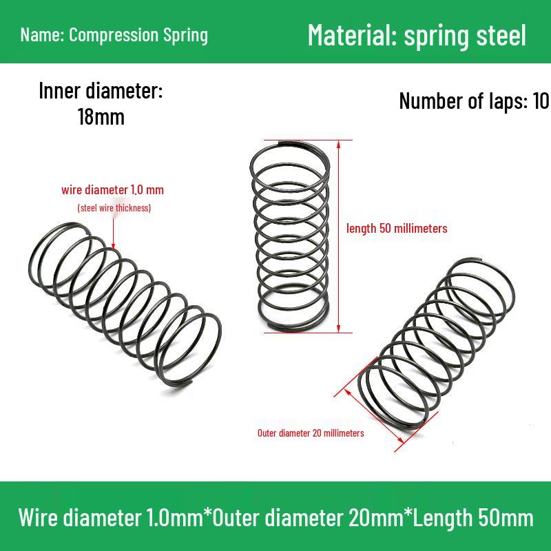 Сверхмощный Y-образный амортизатор с компрессионной пружиной, диаметр проволоки 1,0 мм, внешний диаметр 5-20 мм.