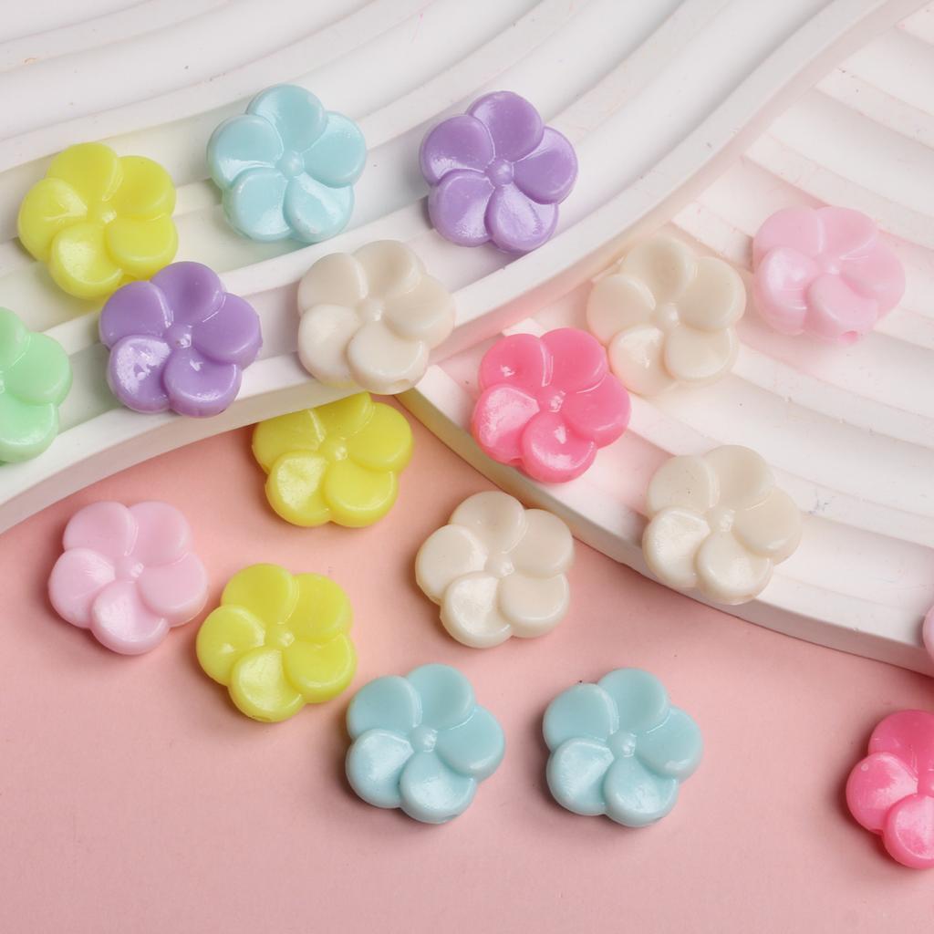 Творческий ручной работы красочный цветок морская звезда DIY DIY аксессуары ювелирные изделия бусины модные 50 шт. акриловые бусины DIY полые свободные бусины