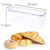 Plastic Bread Storage Box Airtight Food Storage Container Sandwich Bread Keeper With Lid Loaf Bread Container Kitchen Organizer