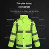 Светоотражающий водонепроницаемый дождевик для обеспечения безопасности дорожного движения и патрулирования