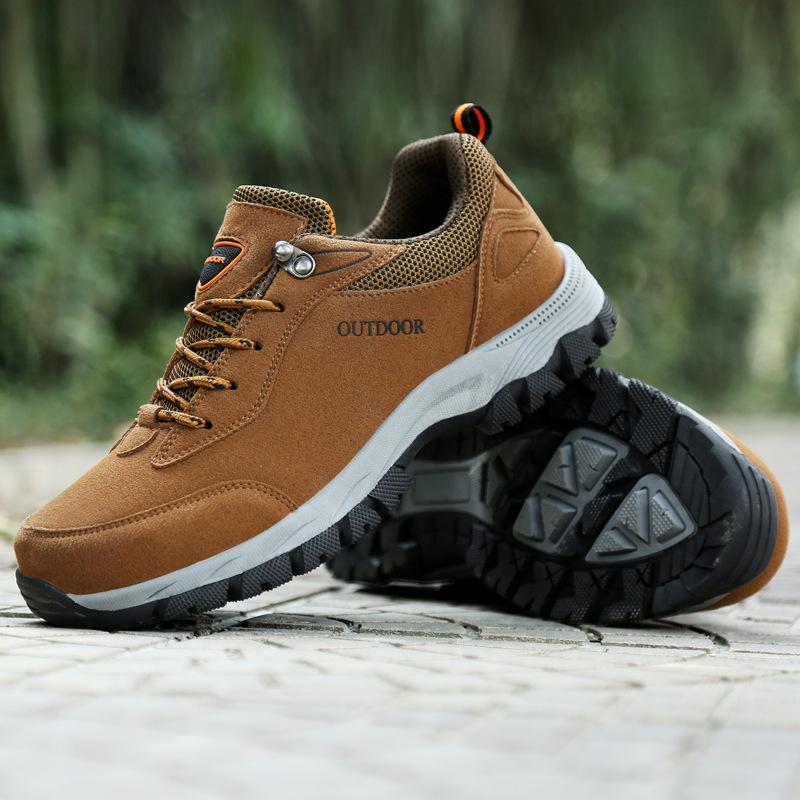 Водонепроницаемые походные ботинки мужские из износостойкой кожи спортивные ботинки мужские кроссовки удобные уличные кроссовки для мужчин обувь