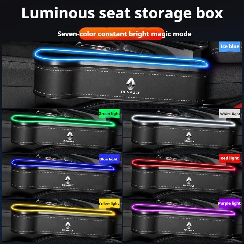 For Renault 2026 New Hub Caps Seat Side Storage Pocket for Car Seat Gap Filler Box For Renault Megane 2 3 Clio Scenic Duster Kap