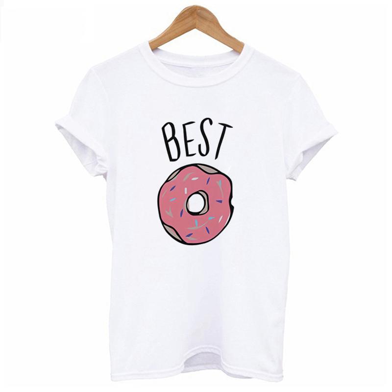 Summer 2023 Fashion Best Friend Shirts Women Short Sleeve T Shirt Bff Top Sisters Gifts For Friends Tees For Her