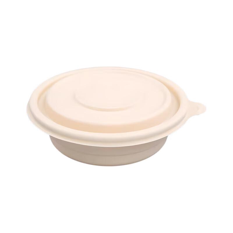 Biodegradable Disposable Round Bowl with Lid