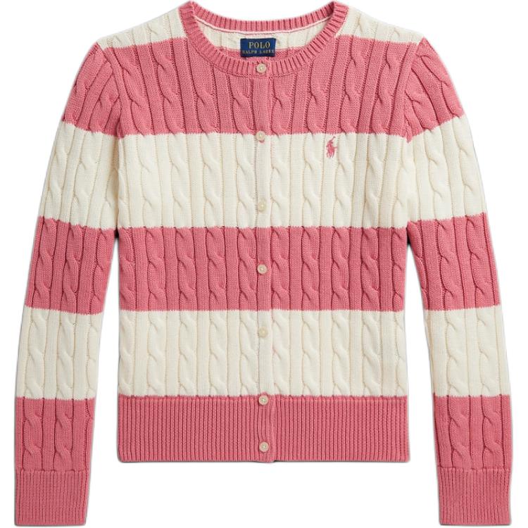 Кардиган в полоску с косами Polo Ralph Lauren Детские свитеры CWPOSWEG6820613-650