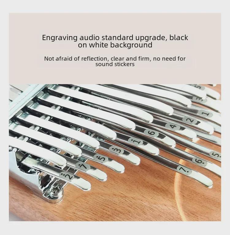 41-нотная калимба из дерева окуме, пианино для большого пальца с трехслойной полутоновой конструкцией