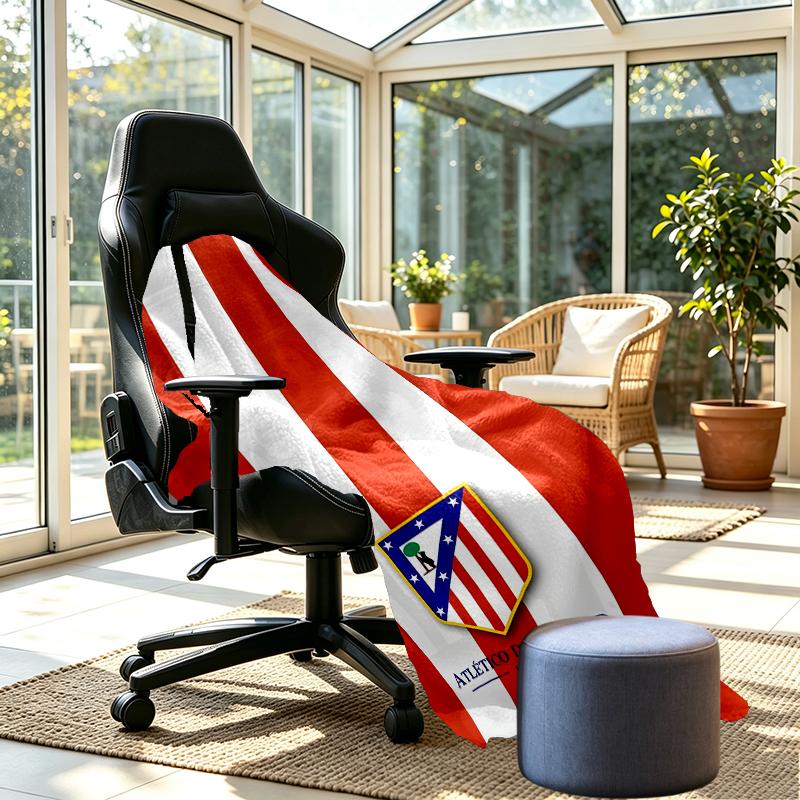 Atletico Madrid Print Blanket - Soft & Comfortable, for Bedroom, Travel, Sofa, Home Decoration - Birthday Christmas Gift for Friend