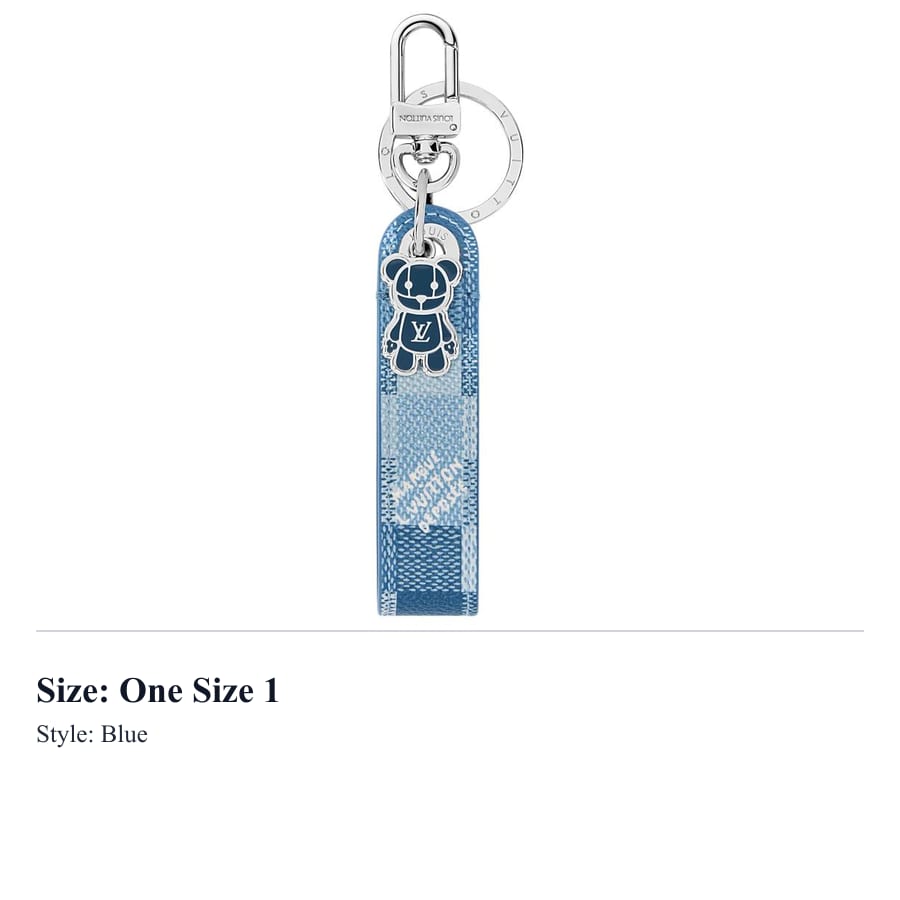 LOUIS VUITTON Canvas Charms Men's Blue M04067-