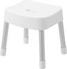 Yamazaki Magnetic Bath Chair SH30, White, W32.5 X D27.5 X H30cm, MIST, Floating Storage, Breathable and Quick-Drying, Aluminum Legs, 1723