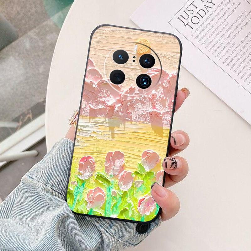 For Huawei Mate50pro 4G Case Colorful Painted Soft Silicone Back Cover For Huawei Mate 50 Mate50 Pro 50pro Shockproof Bumper