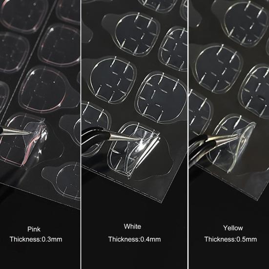 240Pcs/Set Nail Jelly Glue Fresh Style Double Sides Ultra Thin FALSE Nail Glue