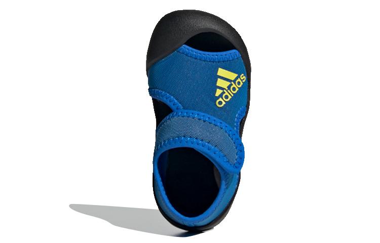 adidas Нескользящая, износостойкая, дышащая низкая сандалия, синяя, для младенцев и малышей FV8893