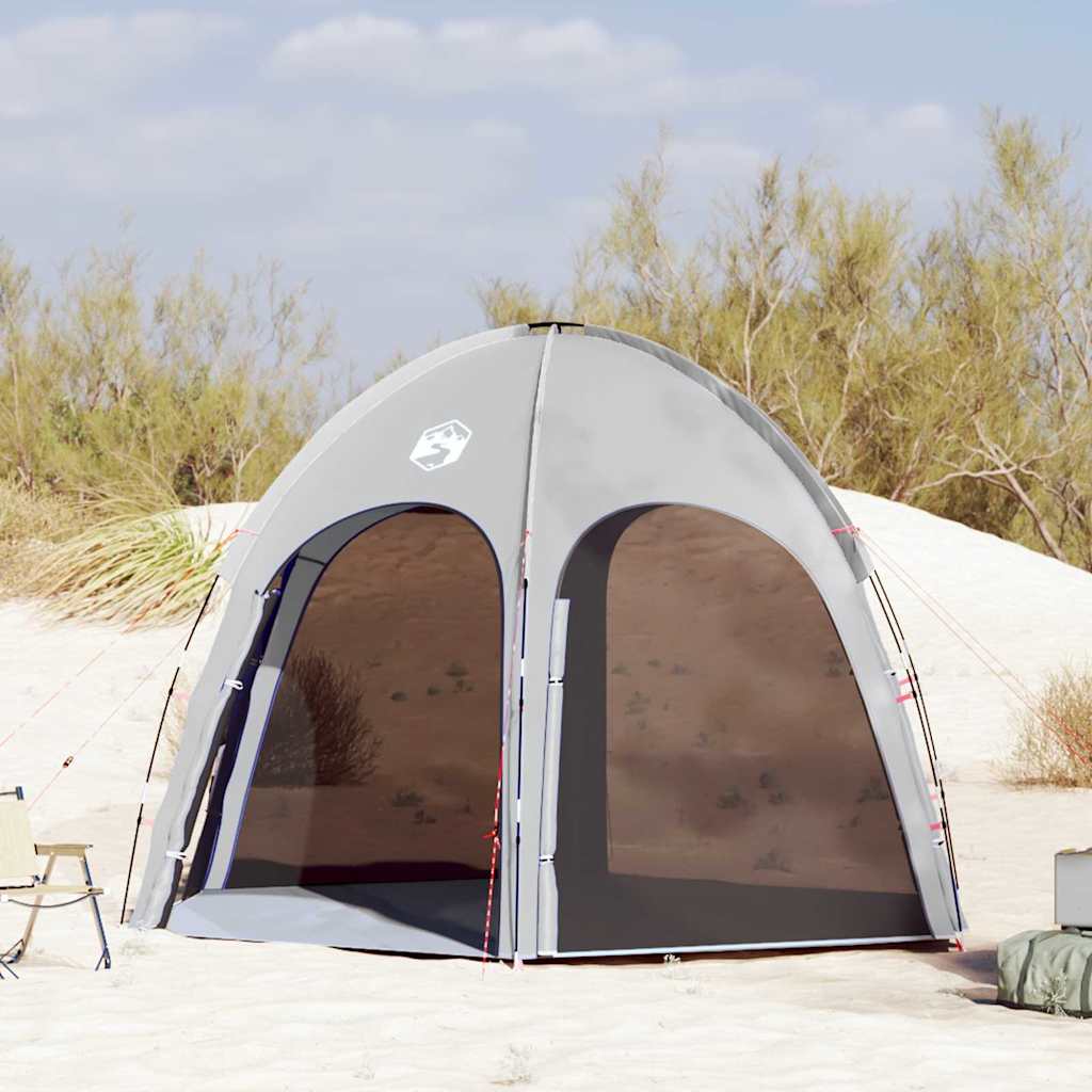 Pool Tent Gray 366 x 305 x 231 cm Polyester and Fiberglass