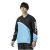 Tennis Wear Windbreaker Shirt Water Repellent Standard Silhouette Mesh Lining 62MEA504 Black X Blue Atoll M [Mizuno]
