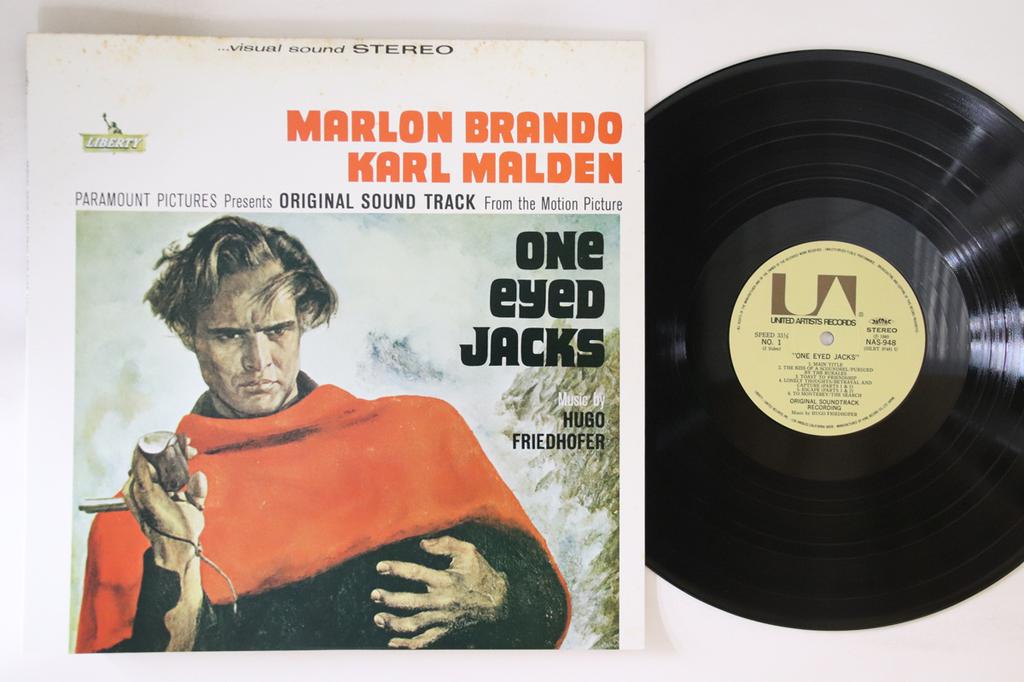 LP Record OST, HUGO FRIEDHOFER - One Eyed Jacks NAS948 UNITED ARTISTS 1980 Japan Soundtracks & Musicals Used