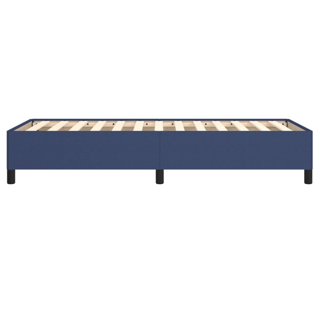 Bed Frame without Mattress Blue 80x200 cm Fabric