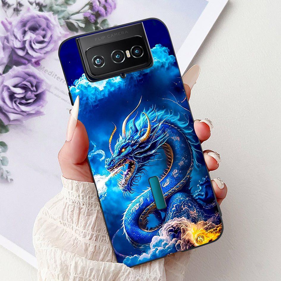 Для Asus Zenfone 7 ZS670KS Чехол I002D Популярный Цветок Мягкий Черный Силиконовый Чехол для Телефона Для Zenfone 7 Pro ZS671KS Funda I002DD Capa