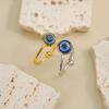 Personalized Demon Eye Bracelet Gothic Blue Eye Ring Adjustable Creative Bangle  Special Occasions