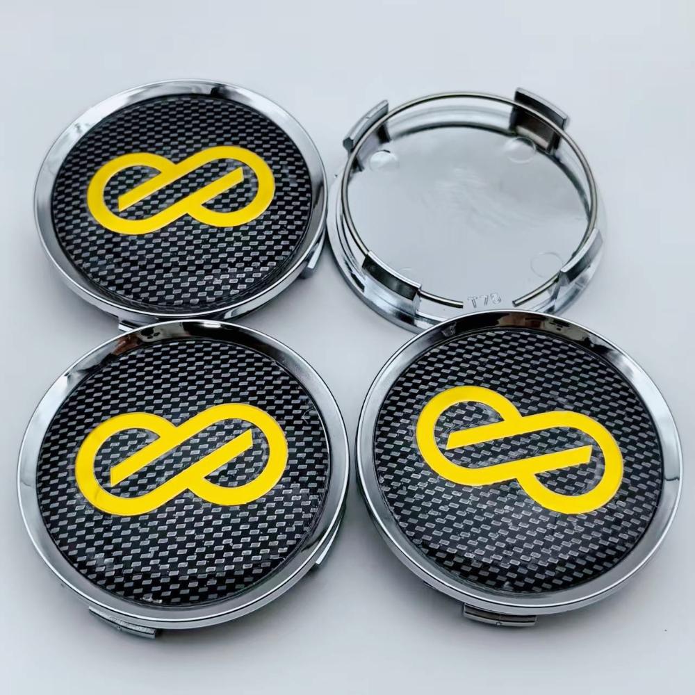 4pcs O.D 74mm / I.D 69mm JDM ENKEI Logo Badge Car Wheel Center Caps Car Accessories for Wheels Hub Lid Rim Hubcaps Cover Replace