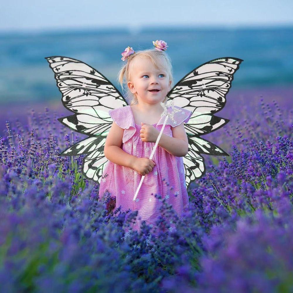 Lightweight Fairy Costume Wing Set Fluttering Wings Dress Up Wings Set Cosplay Costumes