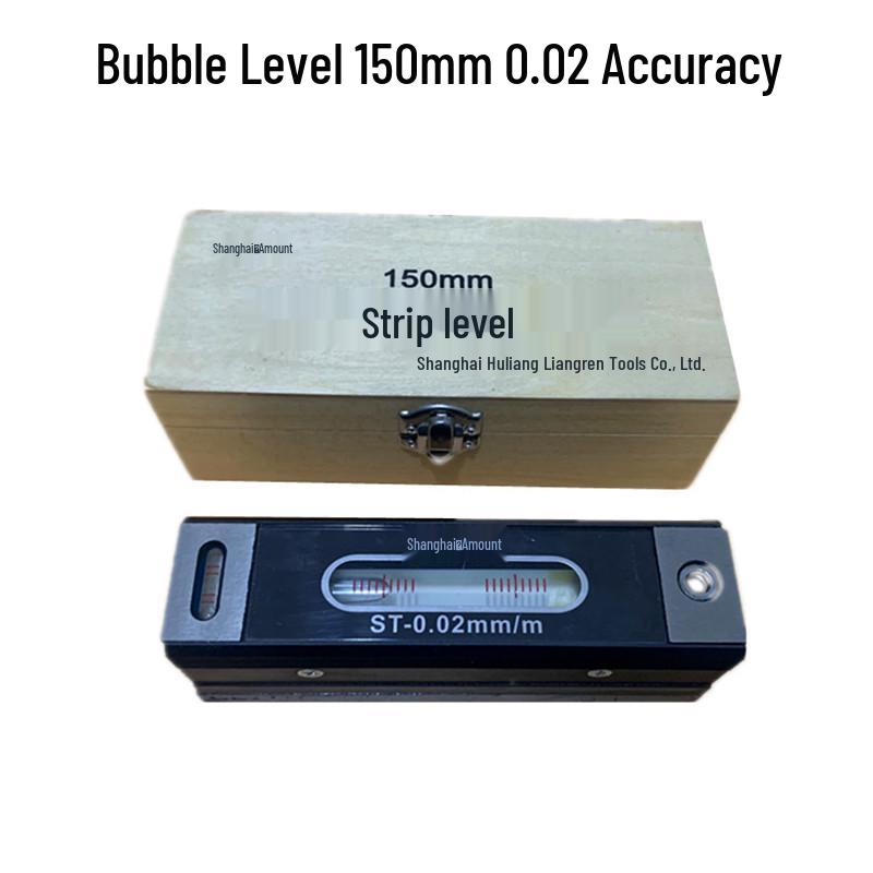 Shanghai Huliang High-Precision Mechanical Bubble Leveling Ruler for Industrial Machine Tools