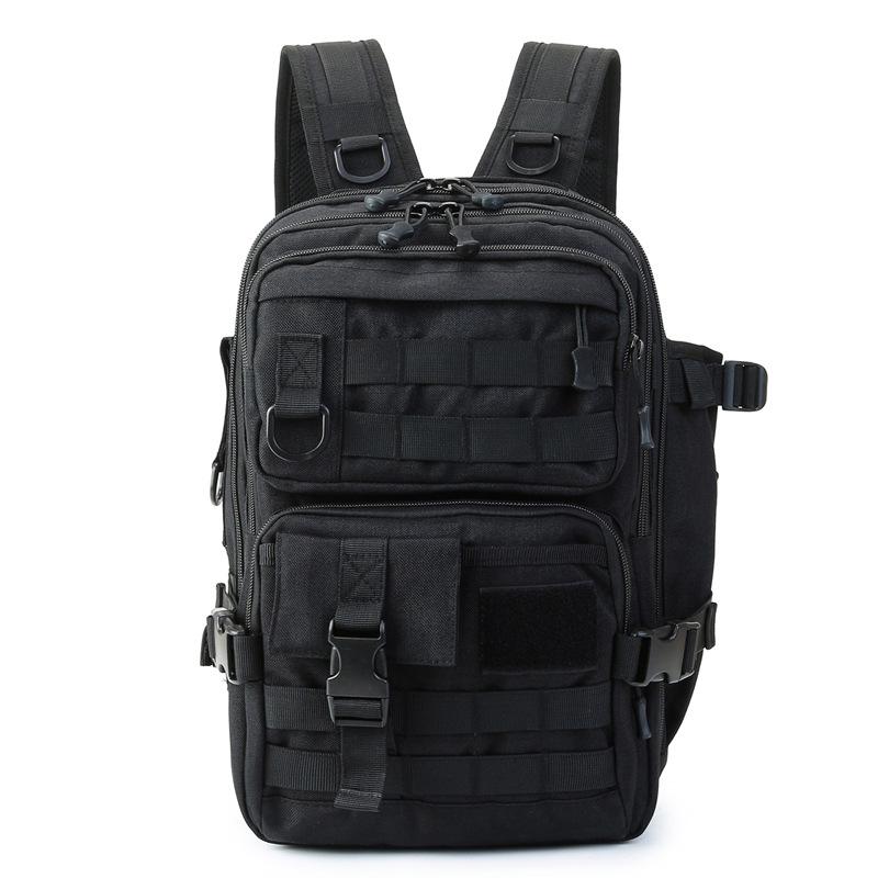 Рыболовная сумка Cross 1000D Cordura - Двуплечевая сумка для приманок с держателем для удилища для активного отдыха и тактических видов спорта