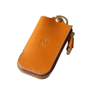 Чехол для ключей Smart Key Case для мужчин и женщин из натуральной кожи Tochigi Leather Smart Key Key Chain Leather Zipper Brand Made in Japan Brown [Porco Rosso] [Camel