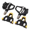 Road Bike Pedals with SPD System Adjustable Tension Chrome Moly Axle Efficient Self Locking Bicycle