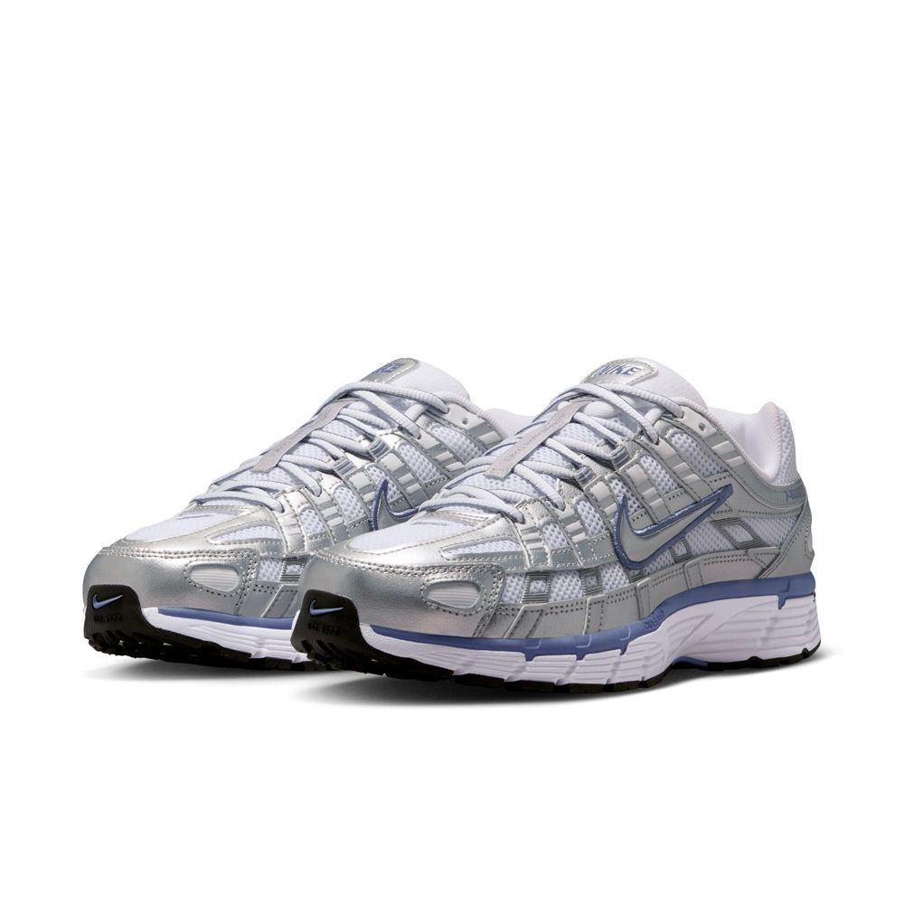 Nike P-6000 Металлик Серебристый Мировой Индиго Женские Кроссовки Серый Белый Черный BV1021-014