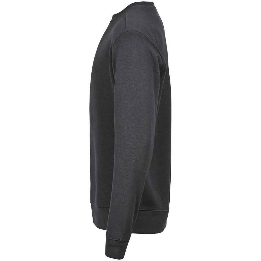 Tee Jays Mens Ribbed Interlock Crew Neck Jumper