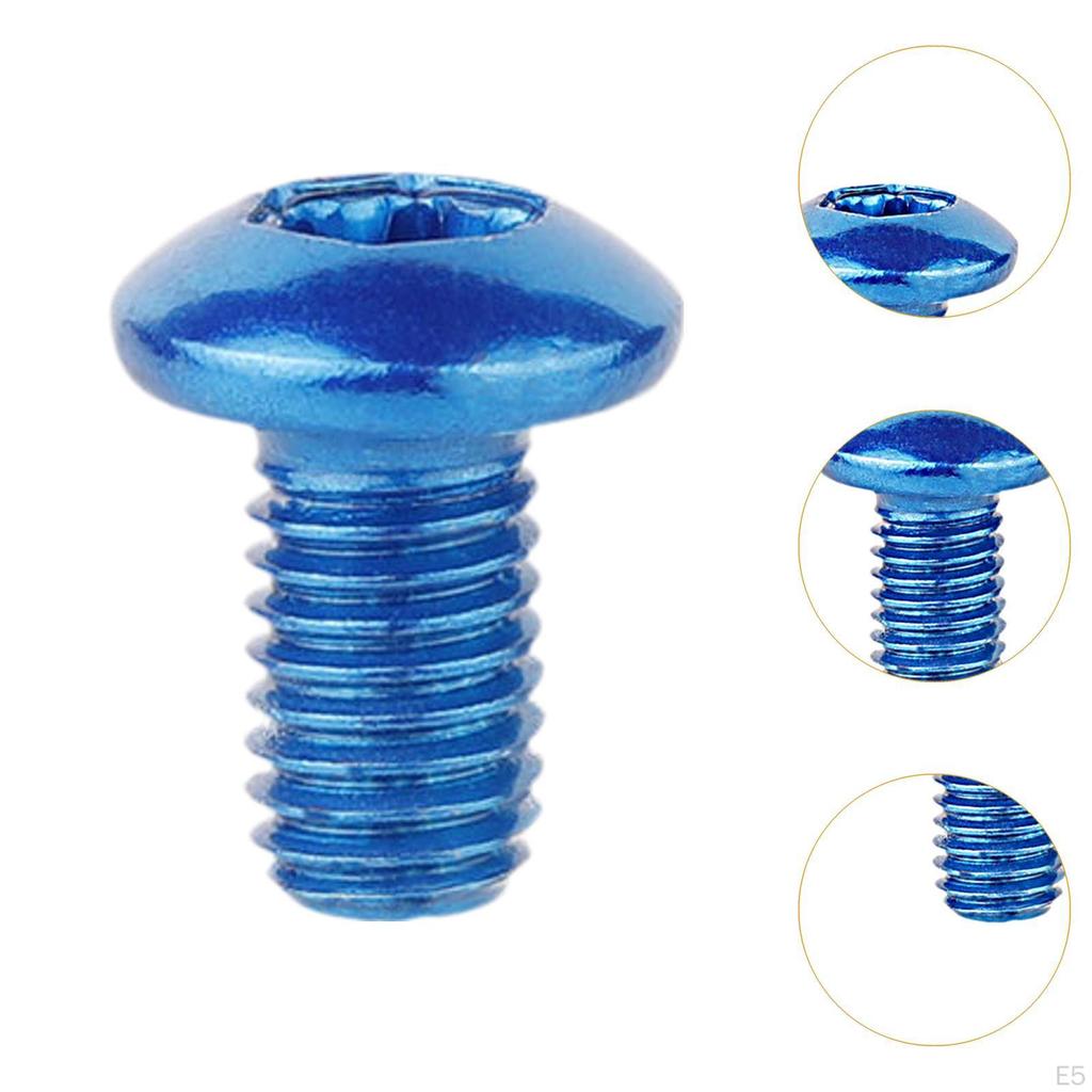 12 Pack Bicycle Disc Brake Rotor Fasteners T25 Screws for Cycling