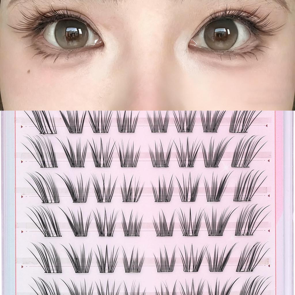 6 Rows Series Glue Free Lashes No-Adhesive Eyelash Set for Full Reusable Defined Lashes Long Lasting Reusable & Easy to Wear.
