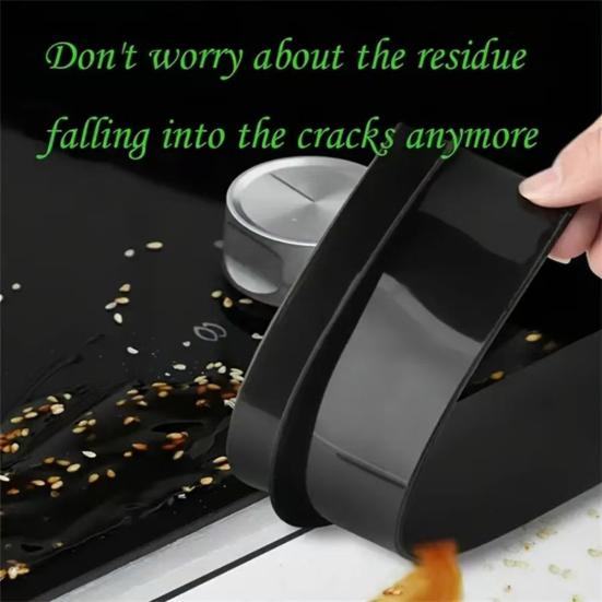 1/2 шт. силиконовая крышка для зазора между плитой и кухонной плитой, заполнитель зазора между плитой и духовкой, защита от проливания