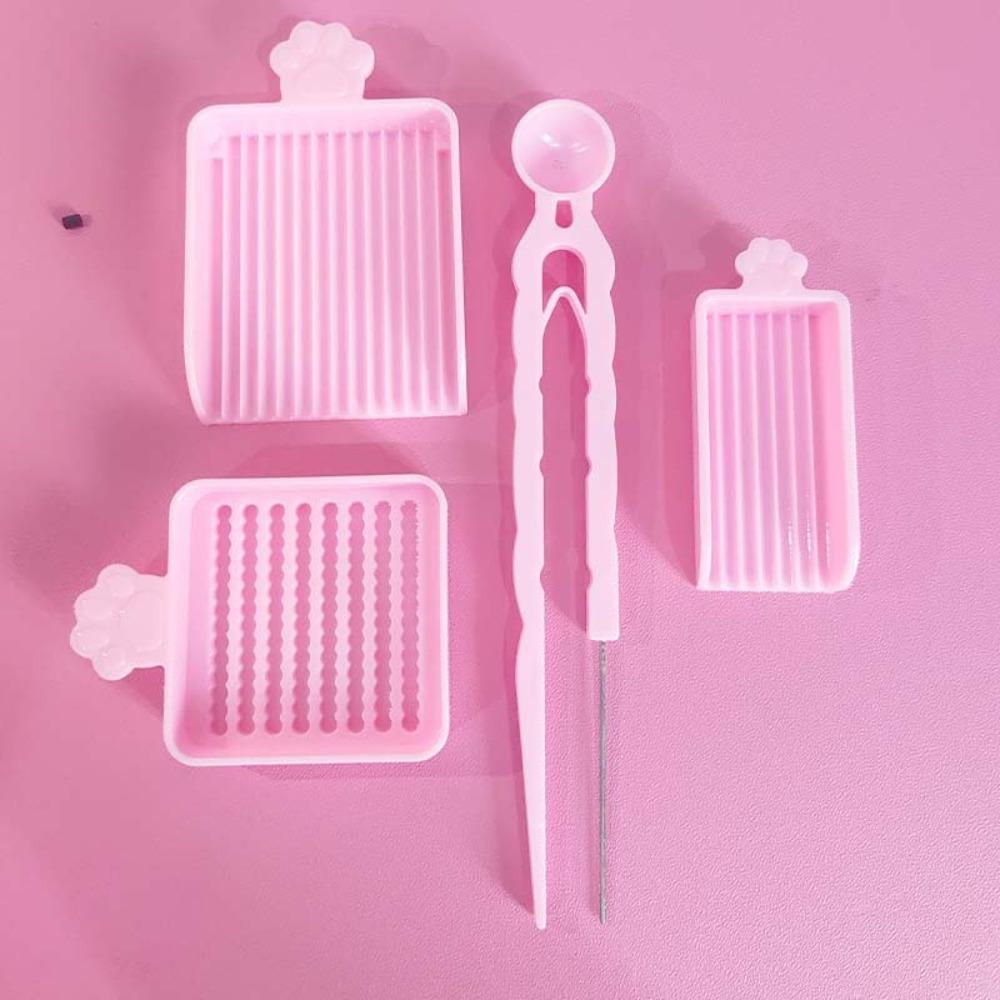 3/4/5 шт./набор Пластиковые бусины Термомозаика Игла Пинцет Инструменты для бисероплетения Набор для изготовления бобов