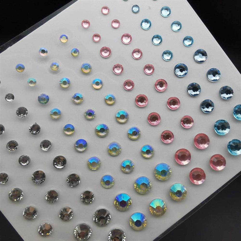 Жемчуг Фестивальный Макияж Украшение Лицо Тело Цветные Стразы Наклейки Ювелирные Наклейки