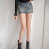 Star Accents Fishnet Pantyhose Sheer Mesh Stockings Sexy Party Hosiery  Stage Performance
