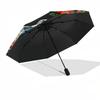 Sugar Skull, Day of the Dead Themed Automatic Opening and Closing Umbrella, Brightly Colored 8-rib Portable Umbrella, Suitable for Men and W