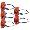 5 Pcs Trailer Marker Lights Durable Anticorrosion Good Tightness LED Car Truck Trailer for Clearance Lamp