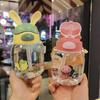 Bpas Frees Childrens Rabbit Figure Design Drinking Bottle With Carry Handle And Simple to clean Drinking Lip