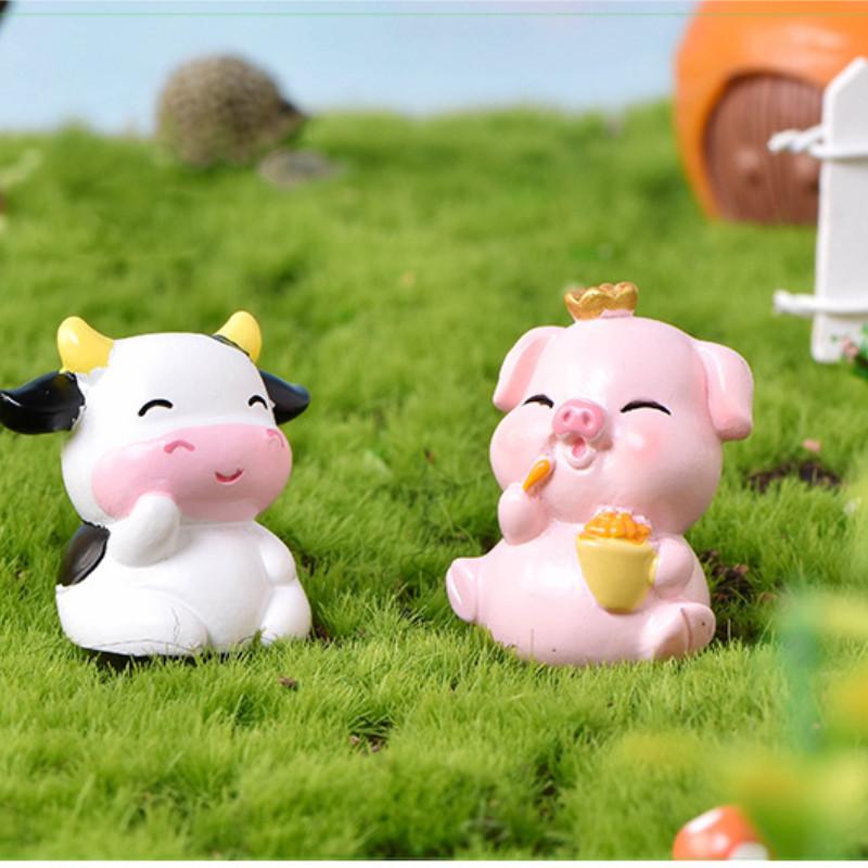 Adorable Resin Miniature Animal Figurines For Diy Bonsai And Succulent Decor
