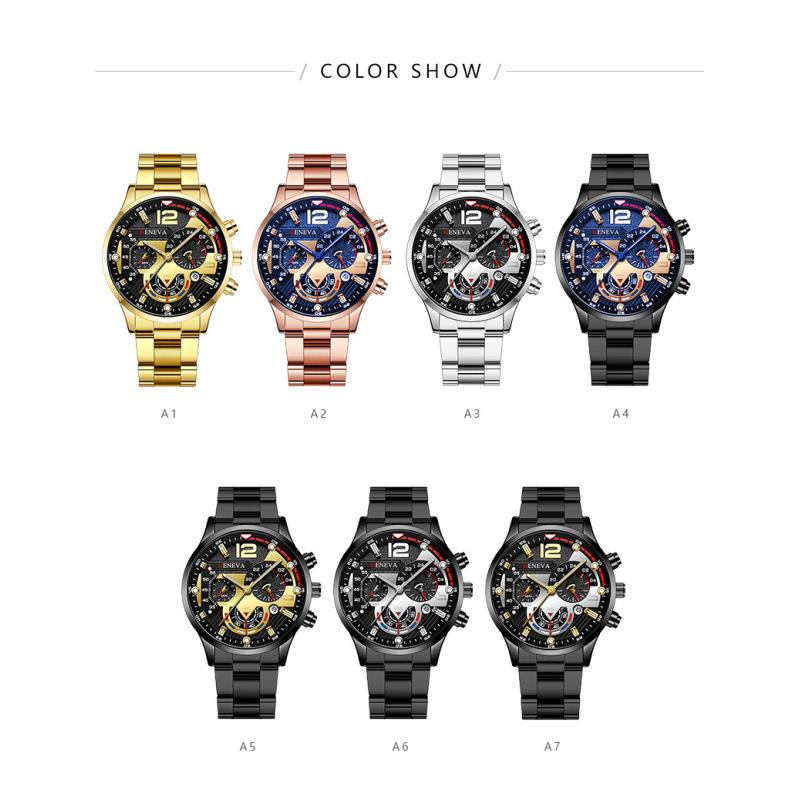 Мужские кварцевые часы с календарем, модные роскошные мужские наручные часы со светящимися стрелками, лучшие подарки, часы