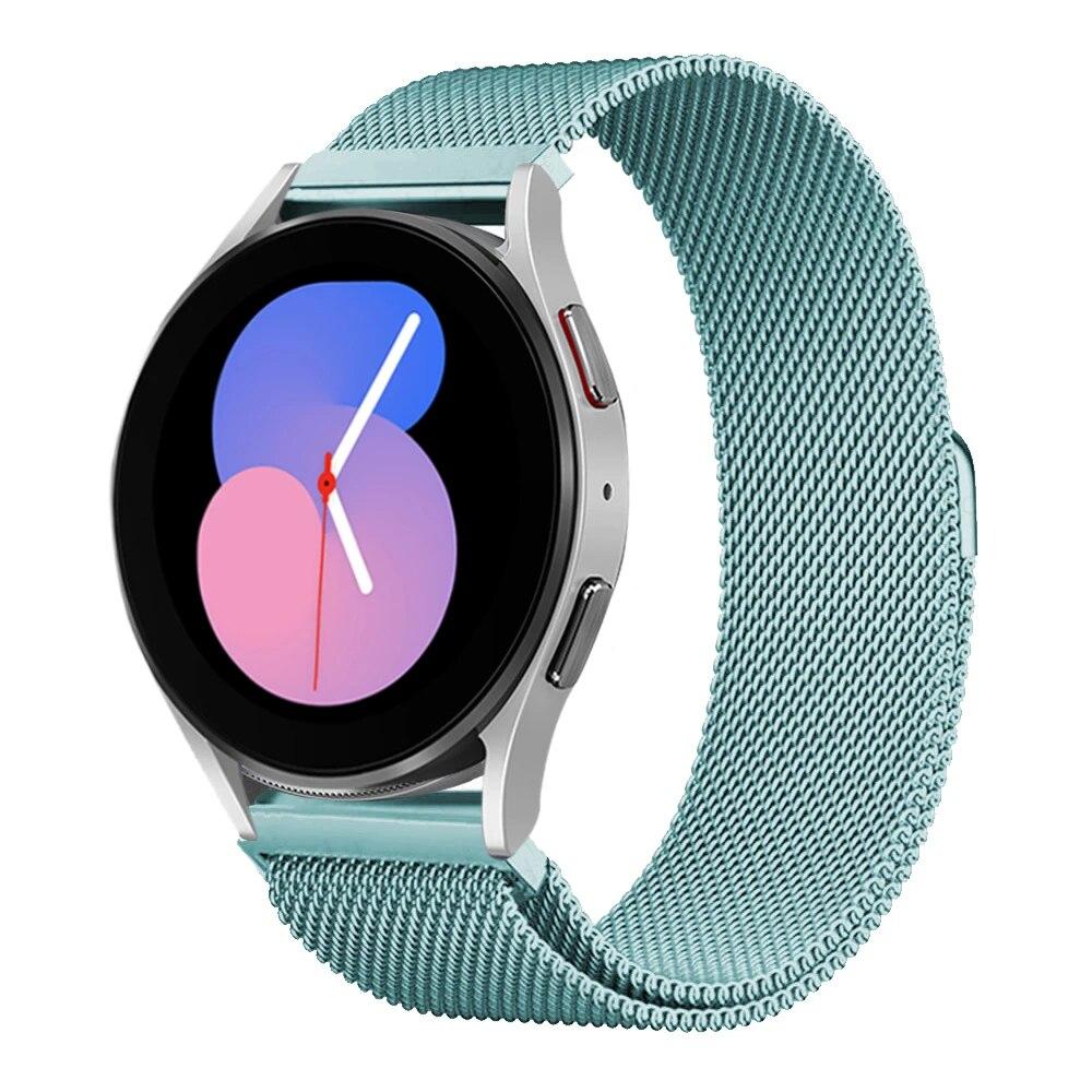 Ремешок 20 мм 22 мм для Samsung Galaxy Watch 4/5/6/5Pro 44 мм/40 мм/Active 2 браслет с магнитной петлей Galaxy Watch 4/6 classic 46 мм 42 мм