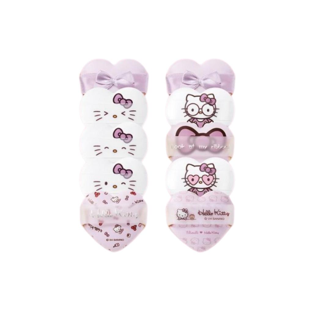 Fillimilli Hello Kitty Heart Cushion Puff (5P) Select One from the Two Items