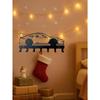 Металлический брелок-гоночная машина Настенный декор Домашний Рождественский праздничный подарок Антикоррозийный