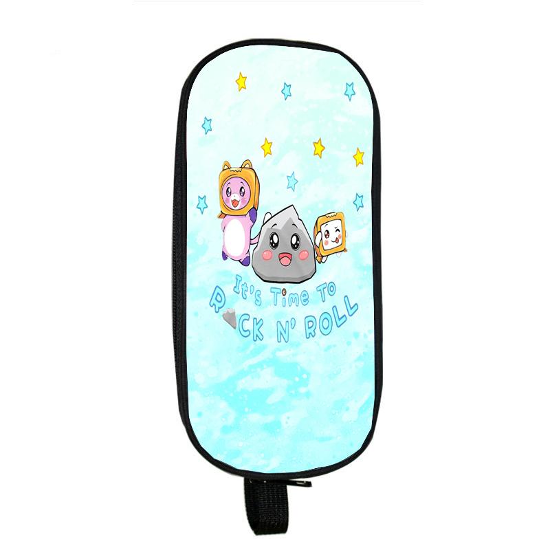 Lankybox Boxy And Foxy робот-пенал большая коробка для хранения портативная сумка для ручек для девочек двухслойная школьная сумка Kawaii чехол для канцелярских принадлежностей