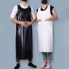 PU Leather Work Smock Oil-proof Cooking Work Clothes Durable Cleaning Apron  Dog Grooming